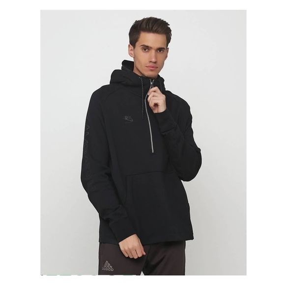 NEW Men's Small NIKE AIR MAX NSW Hoodie Jacket Sweatshirt Pullover Black S 88607 - Picture 1 of 4